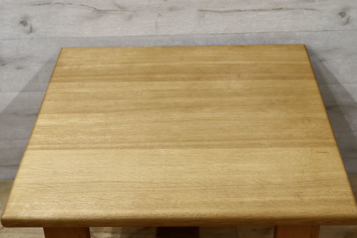 GMEH245○ナガノインテリア / NAGANO INTERIOR REAL LAND side table サイドテーブル オーク無垢材 展示品 定価約11万