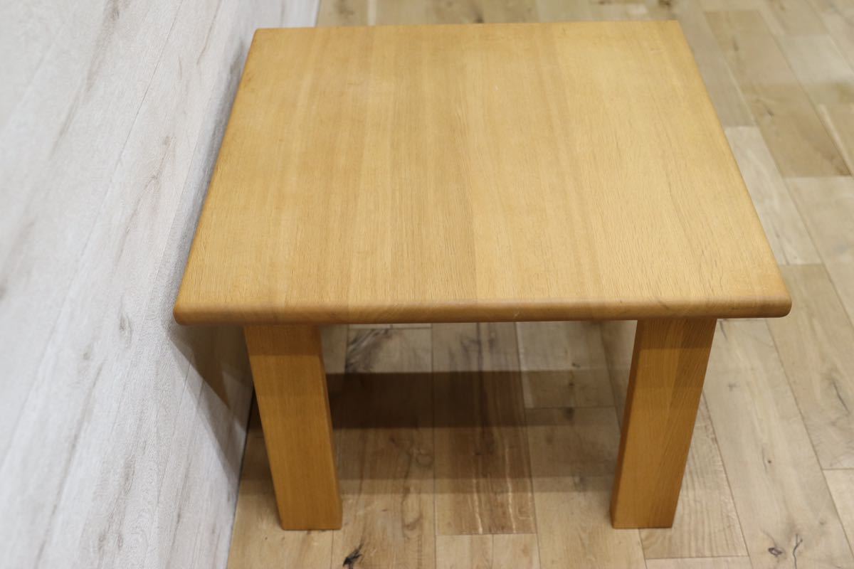 GMEH245○ナガノインテリア / NAGANO INTERIOR REAL LAND side table サイドテーブル オーク無垢材 展示品 定価約11万