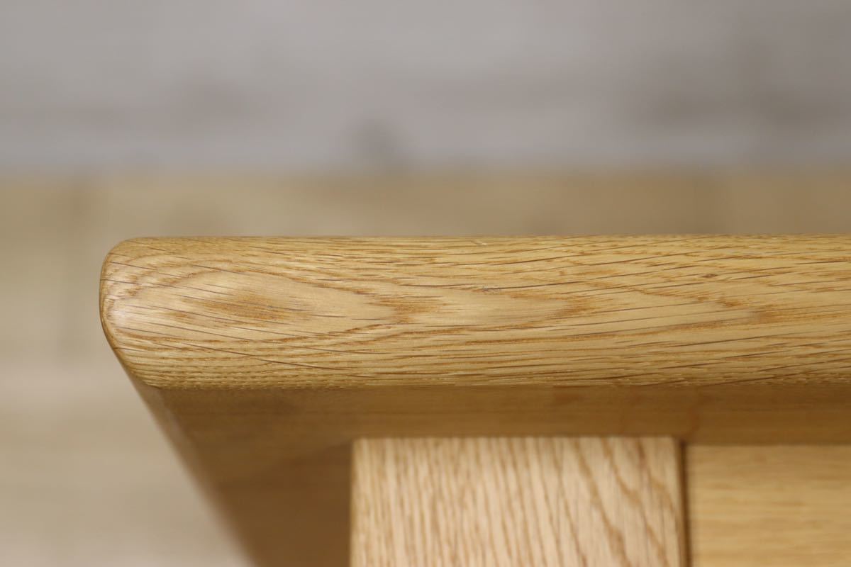 GMEH245○ナガノインテリア / NAGANO INTERIOR REAL LAND side table サイドテーブル オーク無垢材 展示品 定価約11万
