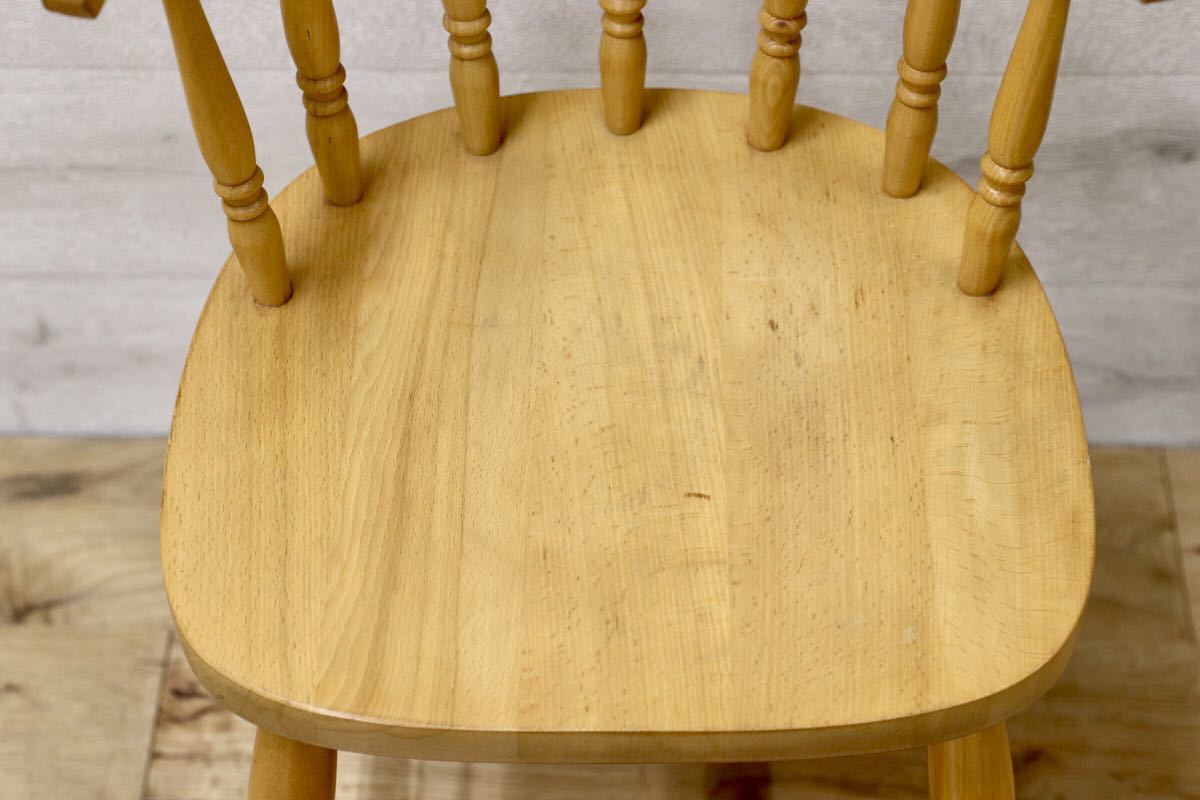 GMET179○柏木工 / KASHIWA ベビーチェア ブナ材 飛騨家具 アンティーク ビンテージ チェア 椅子