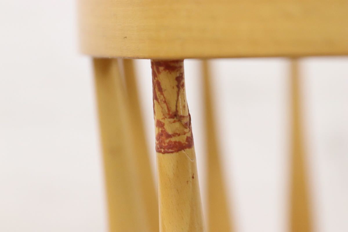 GMET179○柏木工 / KASHIWA ベビーチェア ブナ材 飛騨家具 アンティーク ビンテージ チェア 椅子