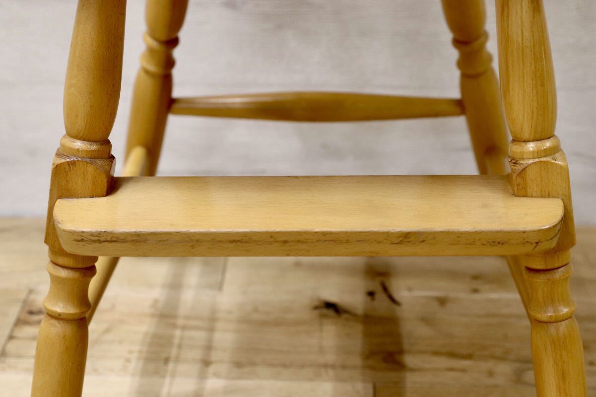 GMET179○柏木工 / KASHIWA ベビーチェア ブナ材 飛騨家具 アンティーク ビンテージ チェア 椅子