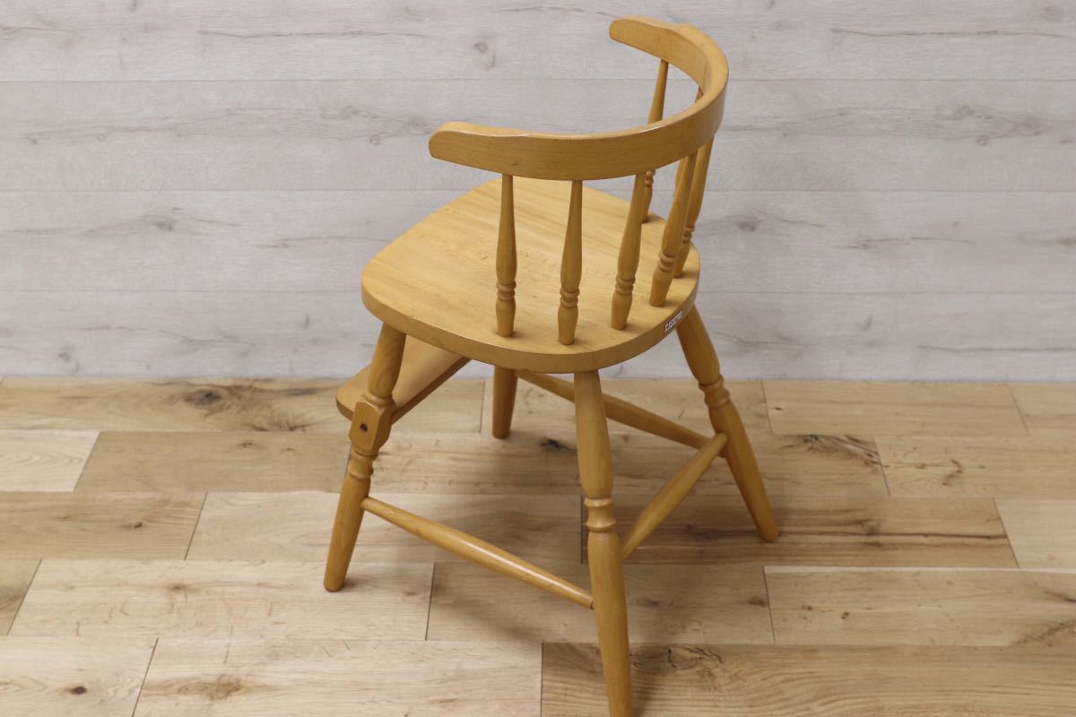 GMET179○柏木工 / KASHIWA ベビーチェア ブナ材 飛騨家具 アンティーク ビンテージ チェア 椅子