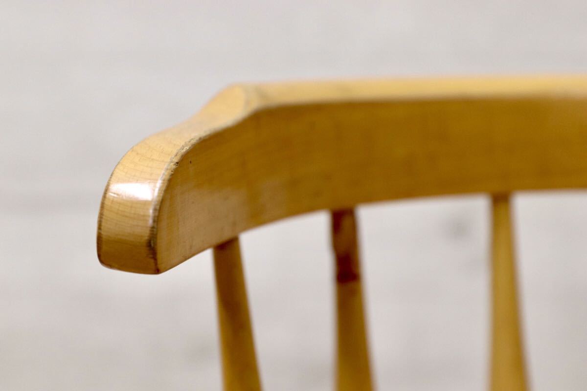 GMET179○柏木工 / KASHIWA ベビーチェア ブナ材 飛騨家具 アンティーク ビンテージ チェア 椅子