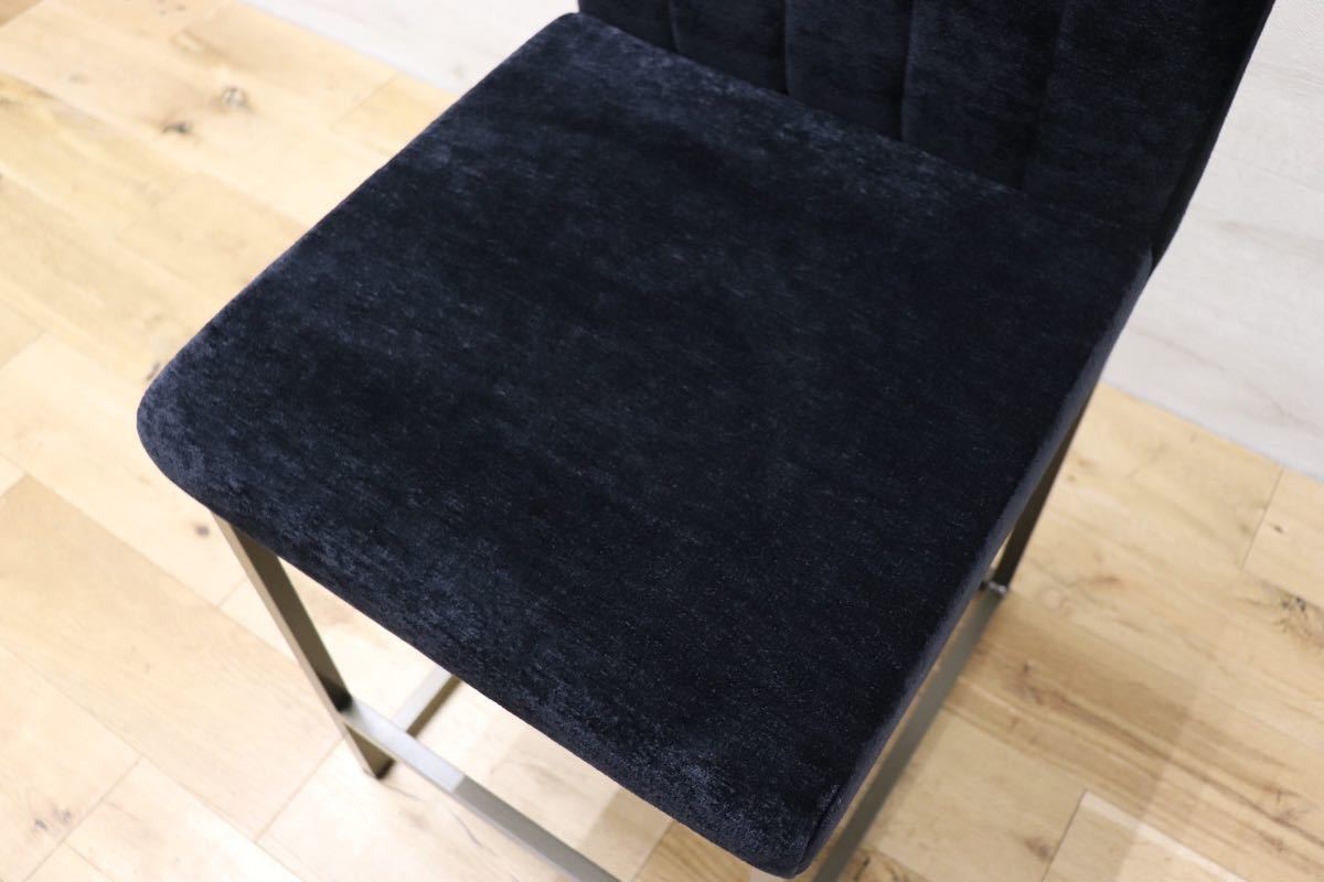 GMEN202B○Meridian Furniture カウンターチェア ハイチェア 椅子 モダン ミッドセンチュリー 参考定価3.6万 展示品
