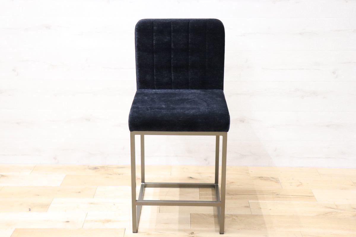 GMEN202B○Meridian Furniture カウンターチェア ハイチェア 椅子 モダン ミッドセンチュリー 参考定価3.6万 展示品