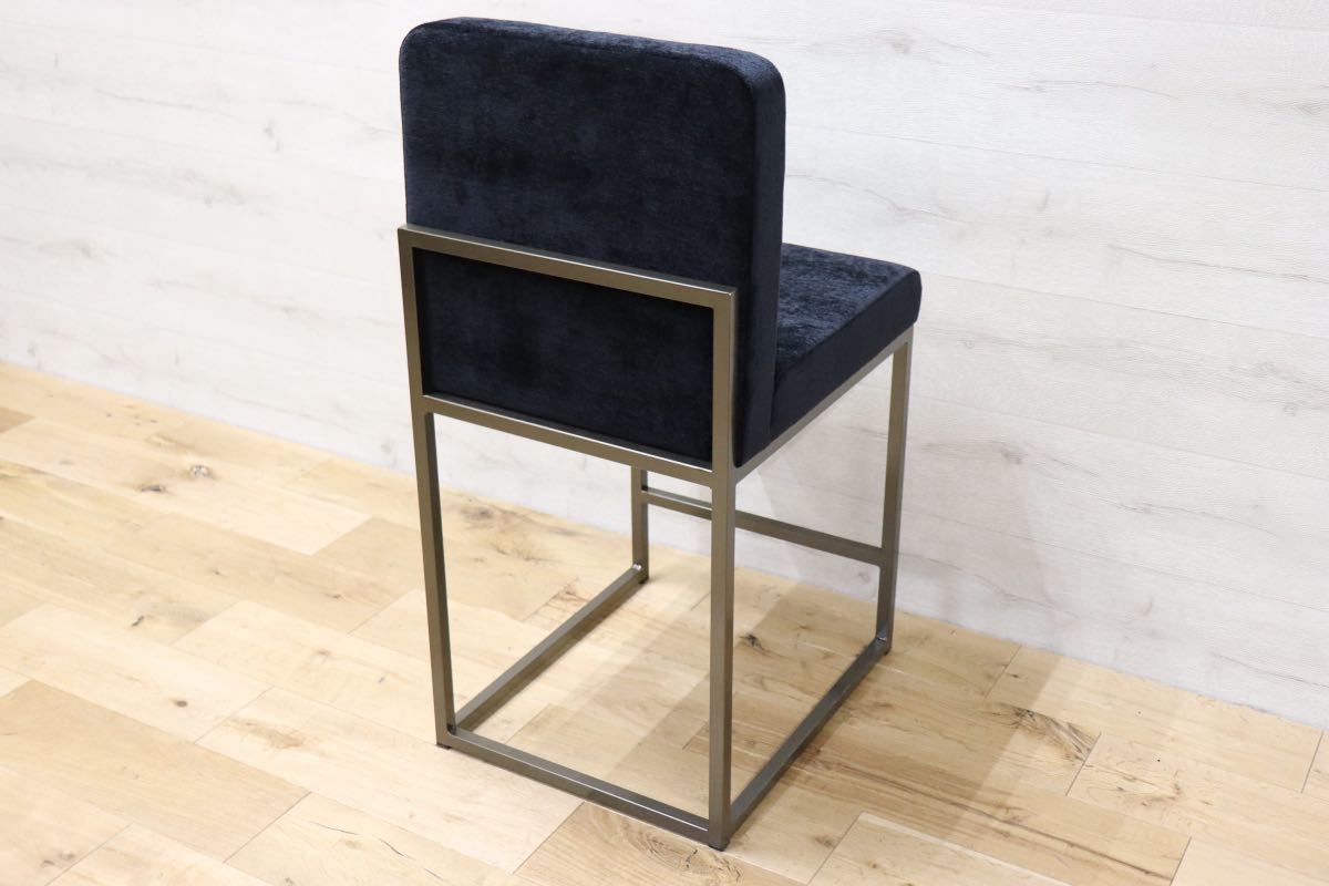 GMEN202B○Meridian Furniture カウンターチェア ハイチェア 椅子 モダン ミッドセンチュリー 参考定価3.6万 展示品