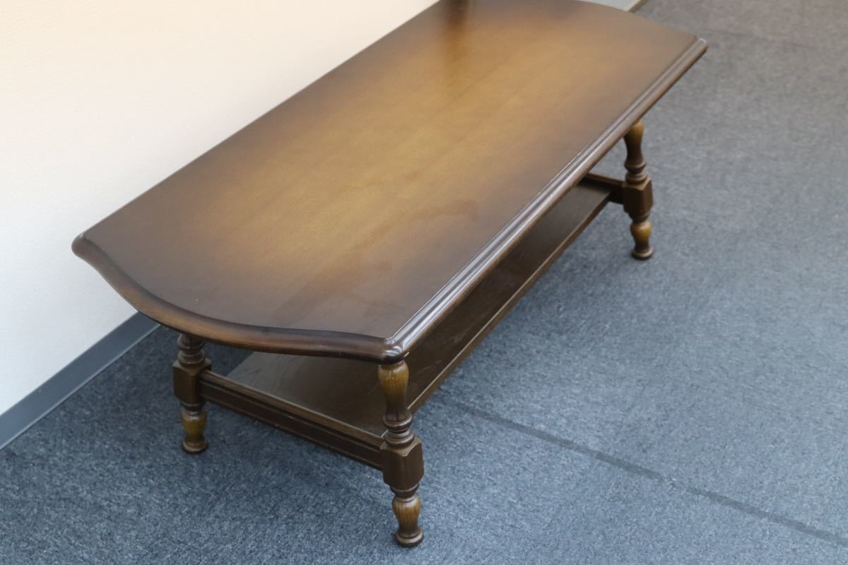 GMEK833○飛騨産業 / HIDA キツツキ 穂高 センターテーブル リビングテーブル ローテーブル オーク材 定価約9万