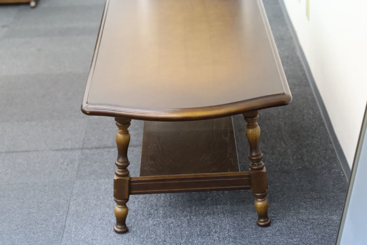 GMEK833○飛騨産業 / HIDA キツツキ 穂高 センターテーブル リビングテーブル ローテーブル オーク材 定価約9万