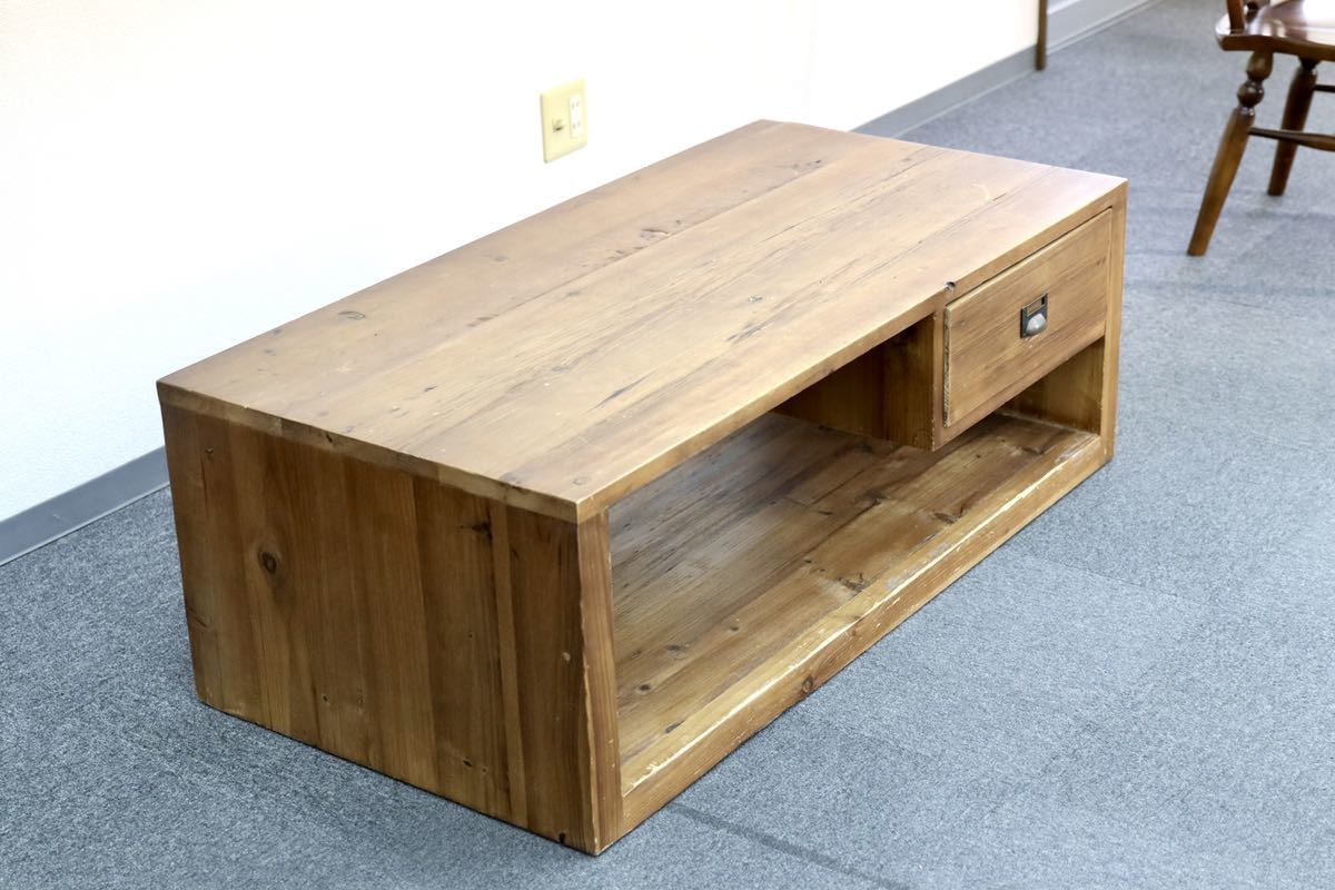 GMEK855○Knot antiques / ノットアンティークス CRASH GATE クラッシュゲート WIDE COFFEE TABLE センターテーブル 定価5.7万