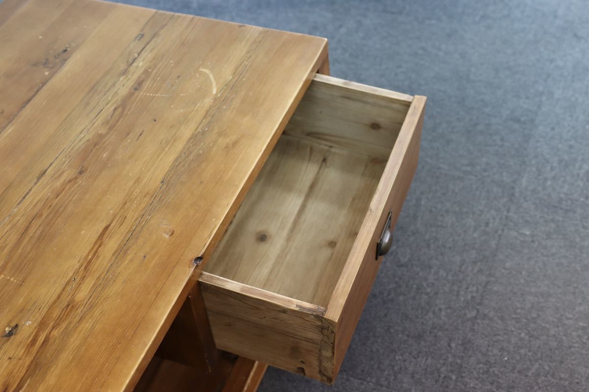 GMEK855○Knot antiques / ノットアンティークス CRASH GATE クラッシュゲート WIDE COFFEE TABLE センターテーブル 定価5.7万