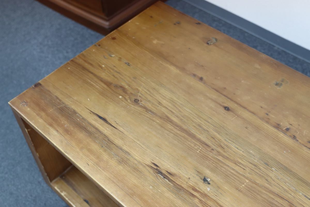 GMEK855○Knot antiques / ノットアンティークス CRASH GATE クラッシュゲート WIDE COFFEE TABLE センターテーブル 定価5.7万