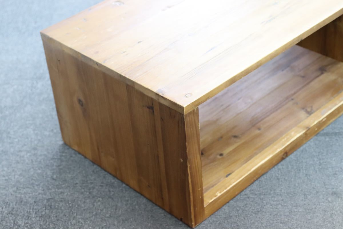 GMEK855○Knot antiques / ノットアンティークス CRASH GATE クラッシュゲート WIDE COFFEE TABLE センターテーブル 定価5.7万