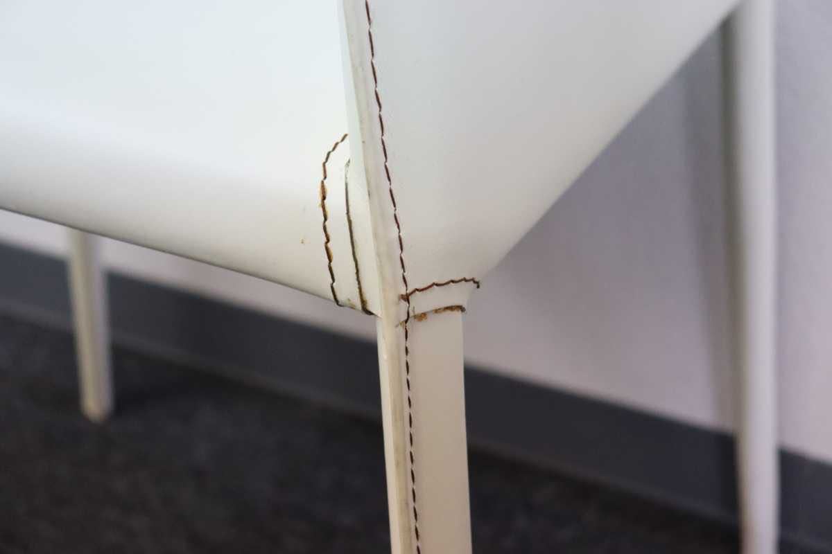 GMEK791B○Asplund / アスプルンド レザーチェア ダイニングチェア ステッチレザー 定価約8万 モダン