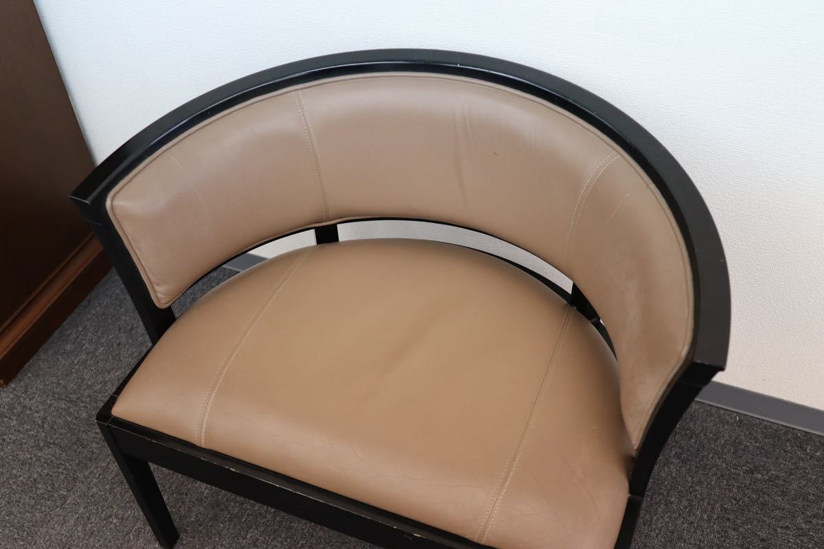 GMES5B○maruni / マルニ ラウンジチェア サイドチェア 椅子 本革 国産家具 希少 ビンテージ