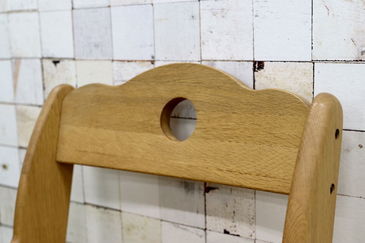 GMFH4B○学習椅子 子供椅子 キッズチェア オーク材 高さ調整可能 検)アクタス コイズミ カリモク