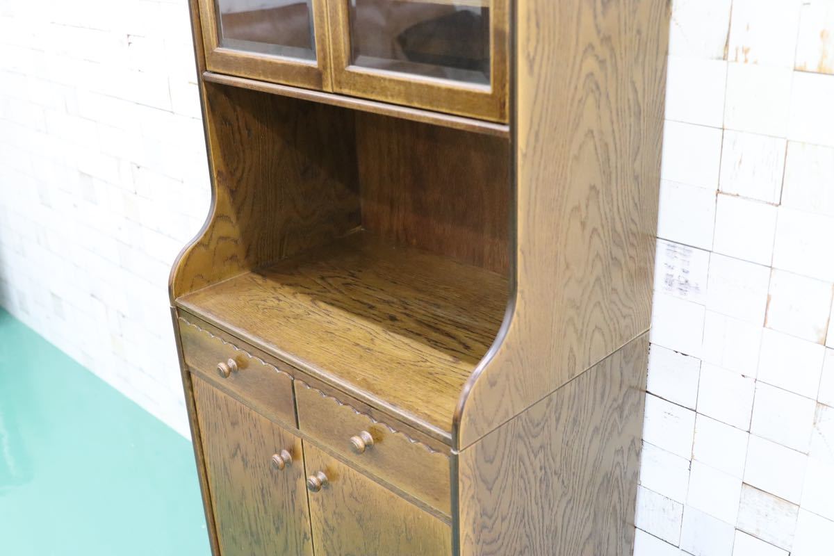 GMEH302○パリの雑貨屋 インテルナ南條 カップボード 食器棚 飾り棚 水屋棚 キャビネット カントリー 定価約17万