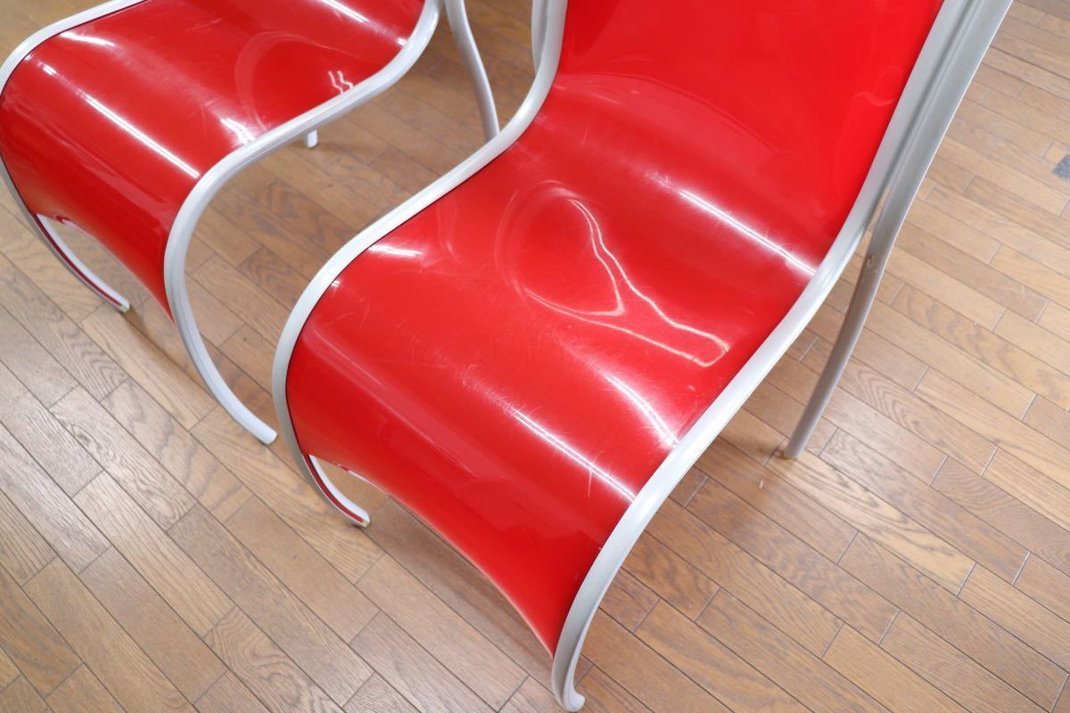 GMFS5F○Kartell / カルテル FPEチェア RonArad ロン・アラッド スタッキングチェア ダイニングチェア 椅子 2脚セット 定価約11.4万