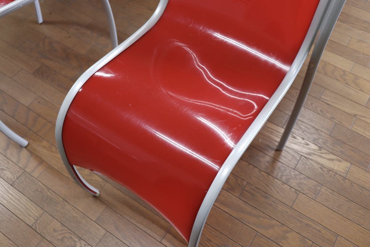 GMFS5G○Kartell / カルテル FPEチェア RonArad ロン・アラッド スタッキングチェア ダイニングチェア 椅子 2脚セット 定価約11.4万