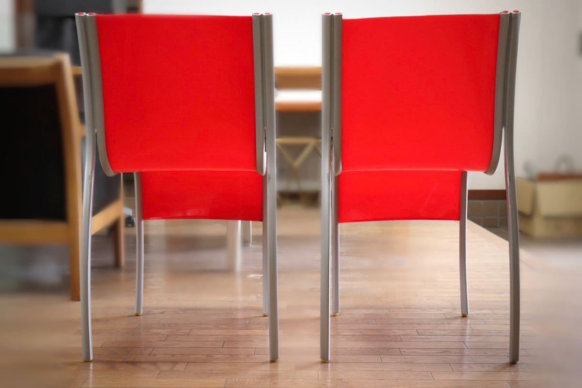 GMFS5I○Kartell / カルテル FPEチェア RonArad ロン・アラッド スタッキングチェア ダイニングチェア 椅子 2脚セット 定価約11.4万