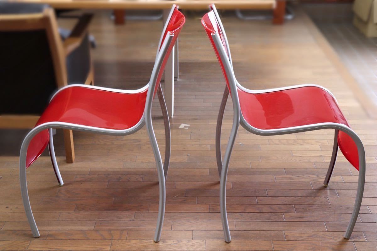 GMFS5I○Kartell / カルテル FPEチェア RonArad ロン・アラッド スタッキングチェア ダイニングチェア 椅子 2脚セット 定価約11.4万