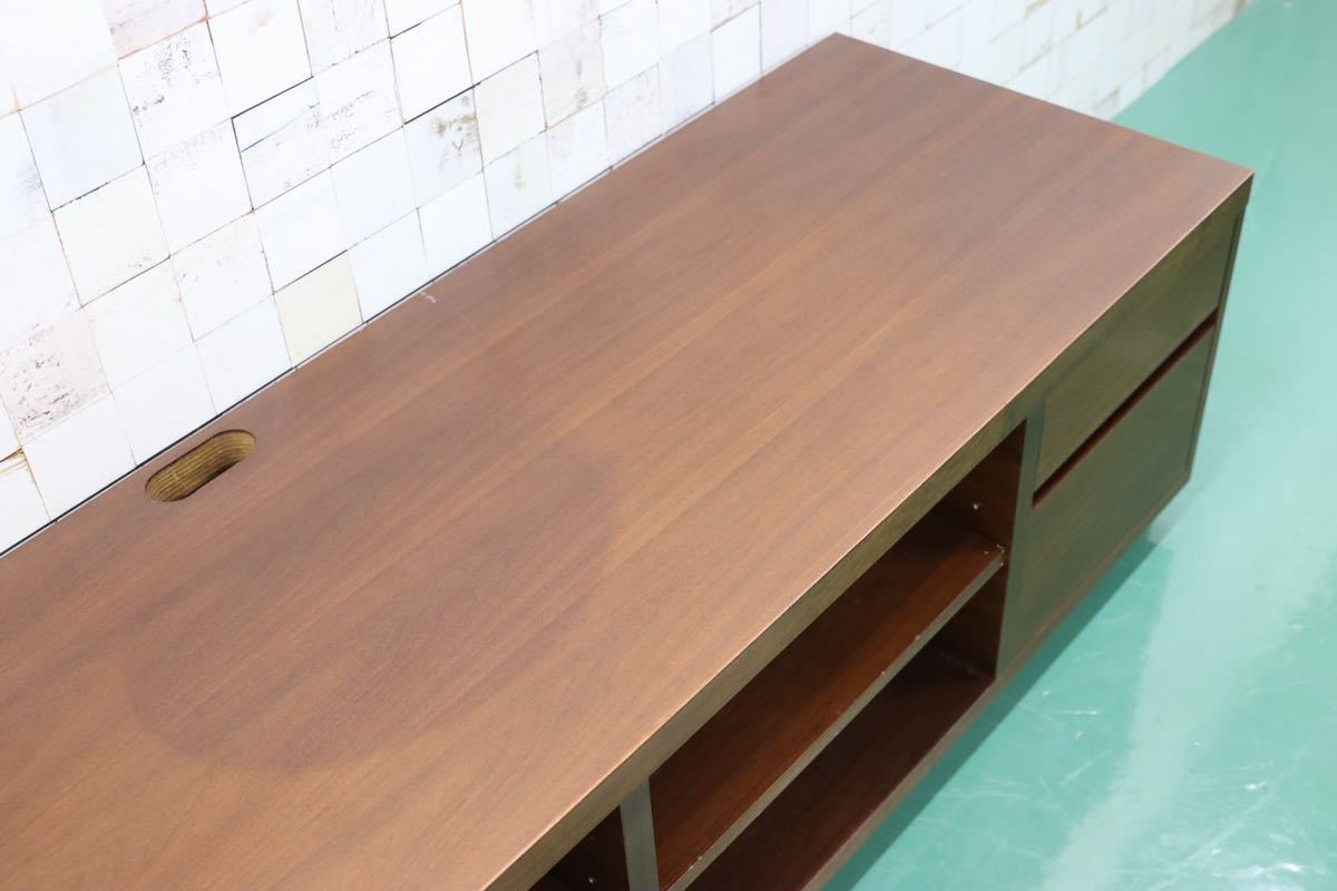 GMFT31○秋田木工 IDC大塚家具 テレビボード ローボード TVボード AVボード リビング収納 木製 ブラウン ウォールナット調