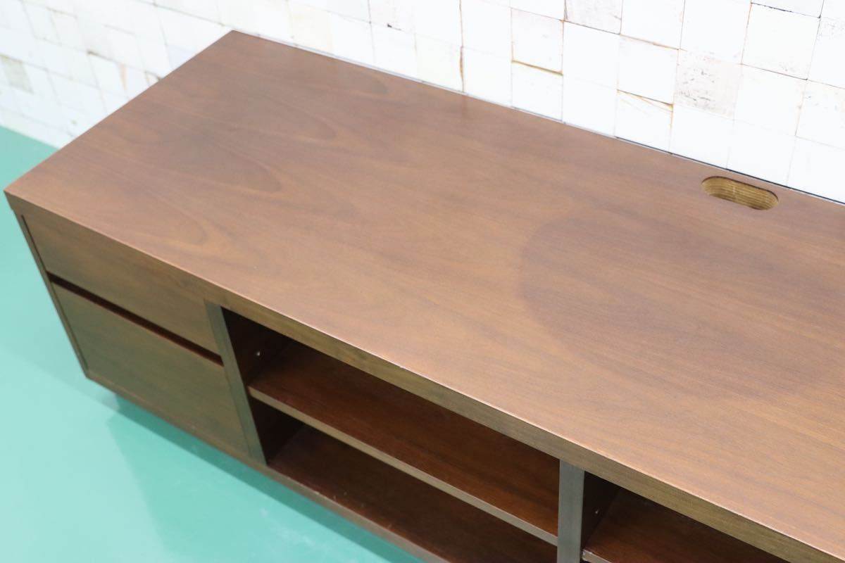 GMFT31○秋田木工 IDC大塚家具 テレビボード ローボード TVボード AVボード リビング収納 木製 ブラウン ウォールナット調