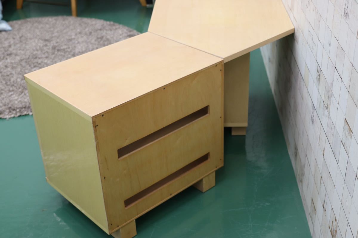 GMES2○IDC大塚家具 スプレンダー コーナーキャビネット テレビボード リビングボード サイドボード 2点セット メープル材