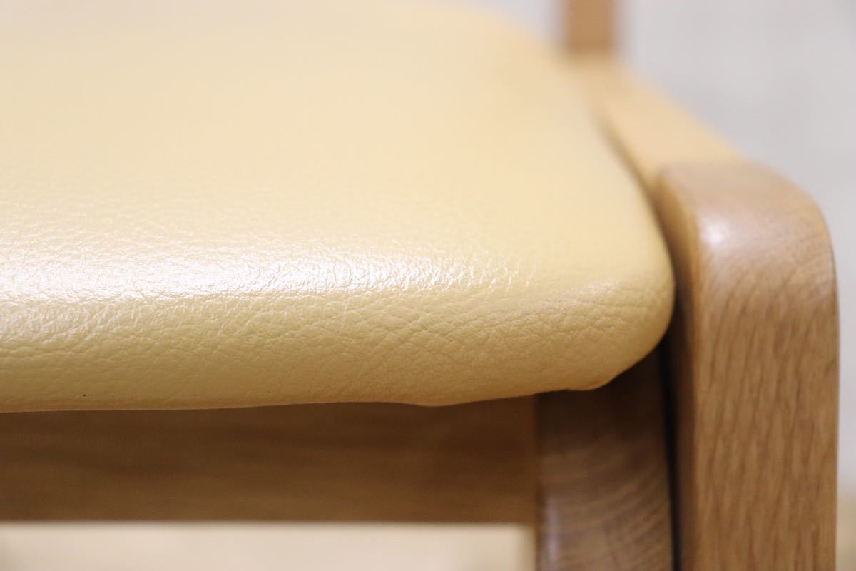 GMFN15○浜本工芸 / HAMAMOTO デスクチェア 学習椅子 高さ調節 キャスター付き 楢材 ナチュラル モダン