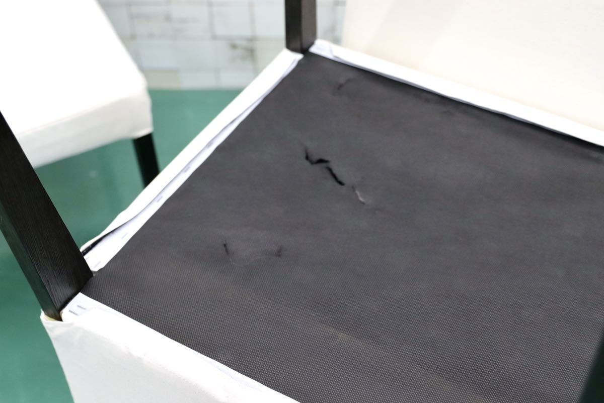 GMEK756○ACTUS / アクタス ダイニングチェア 椅子 4脚セット ファブリック カバーリング スタイリッシュ モダン カバー新品