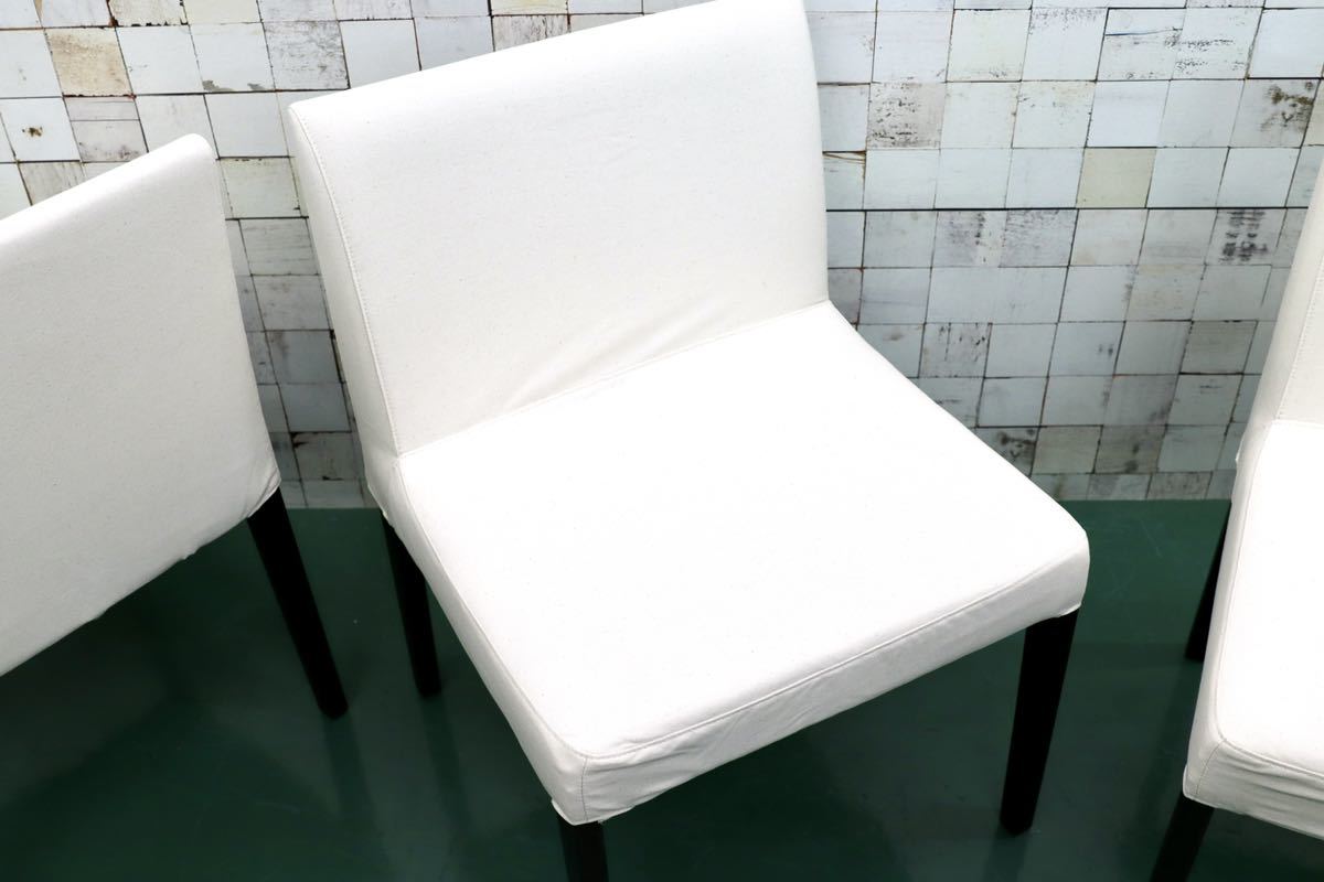 GMEK756○ACTUS / アクタス ダイニングチェア 椅子 4脚セット ファブリック カバーリング スタイリッシュ モダン カバー新品