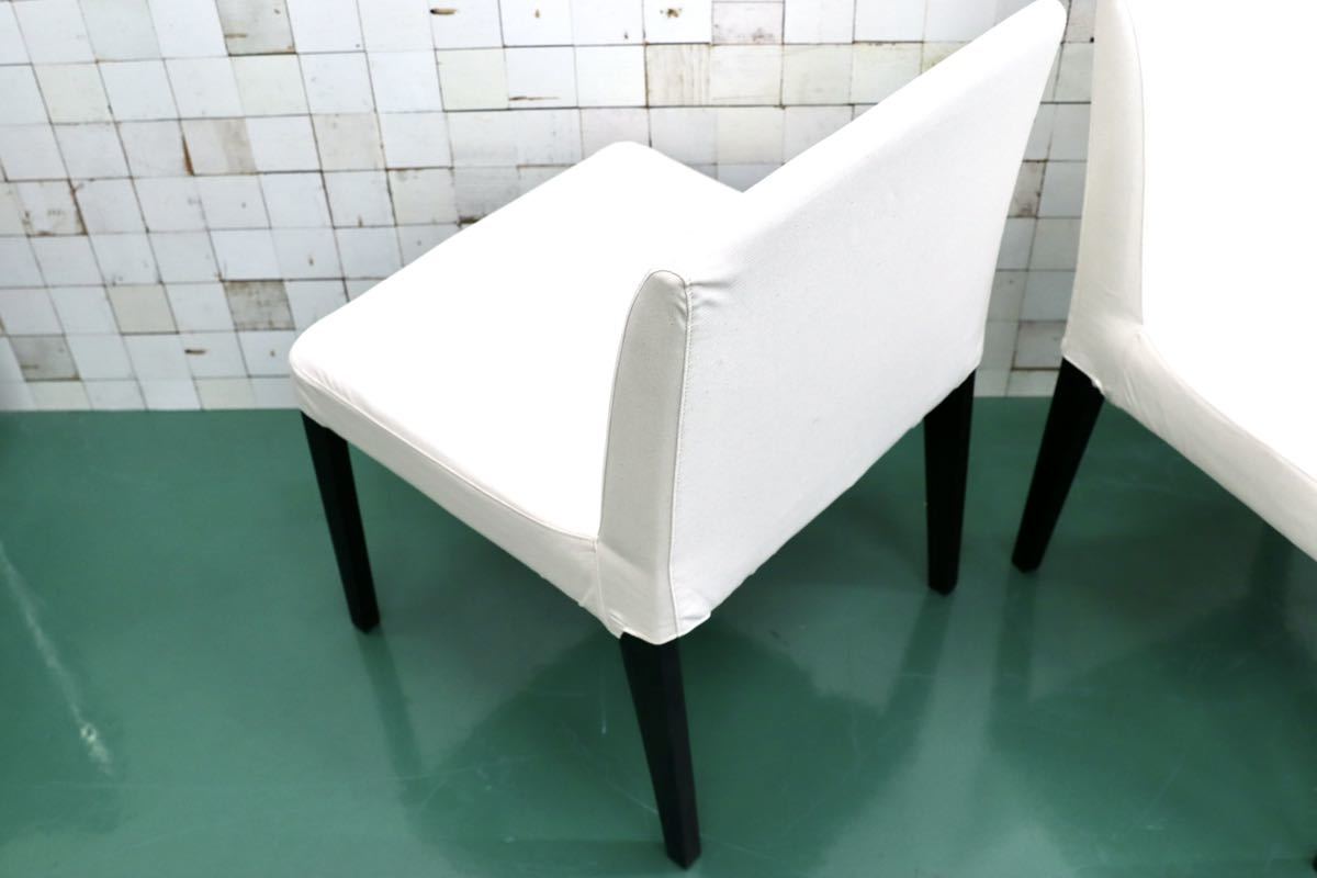 GMEK756○ACTUS / アクタス ダイニングチェア 椅子 4脚セット ファブリック カバーリング スタイリッシュ モダン カバー新品