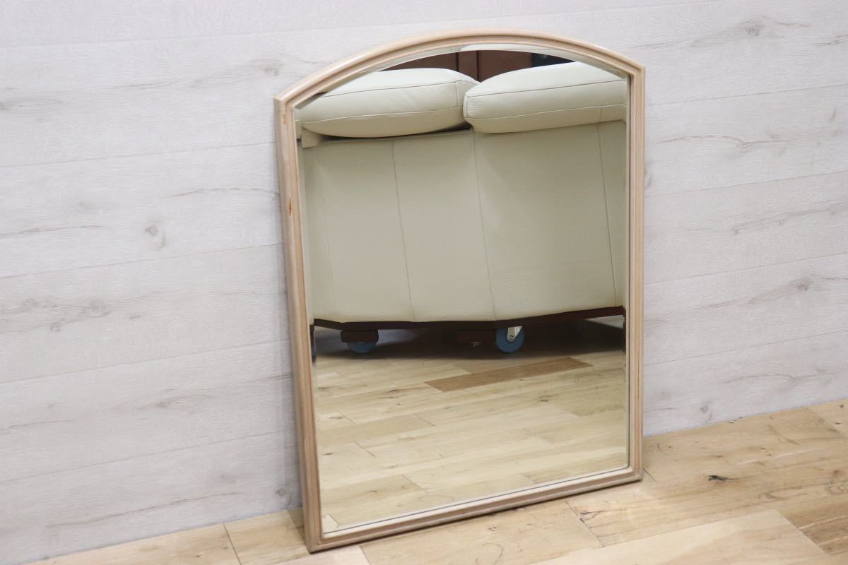 GMET380A○壁掛けミラー ウォールミラー 鏡 姿見 シンプルモダン 木製フレーム 大型ミラー オーク材 US クラシック 検)ドレクセル DREXEL