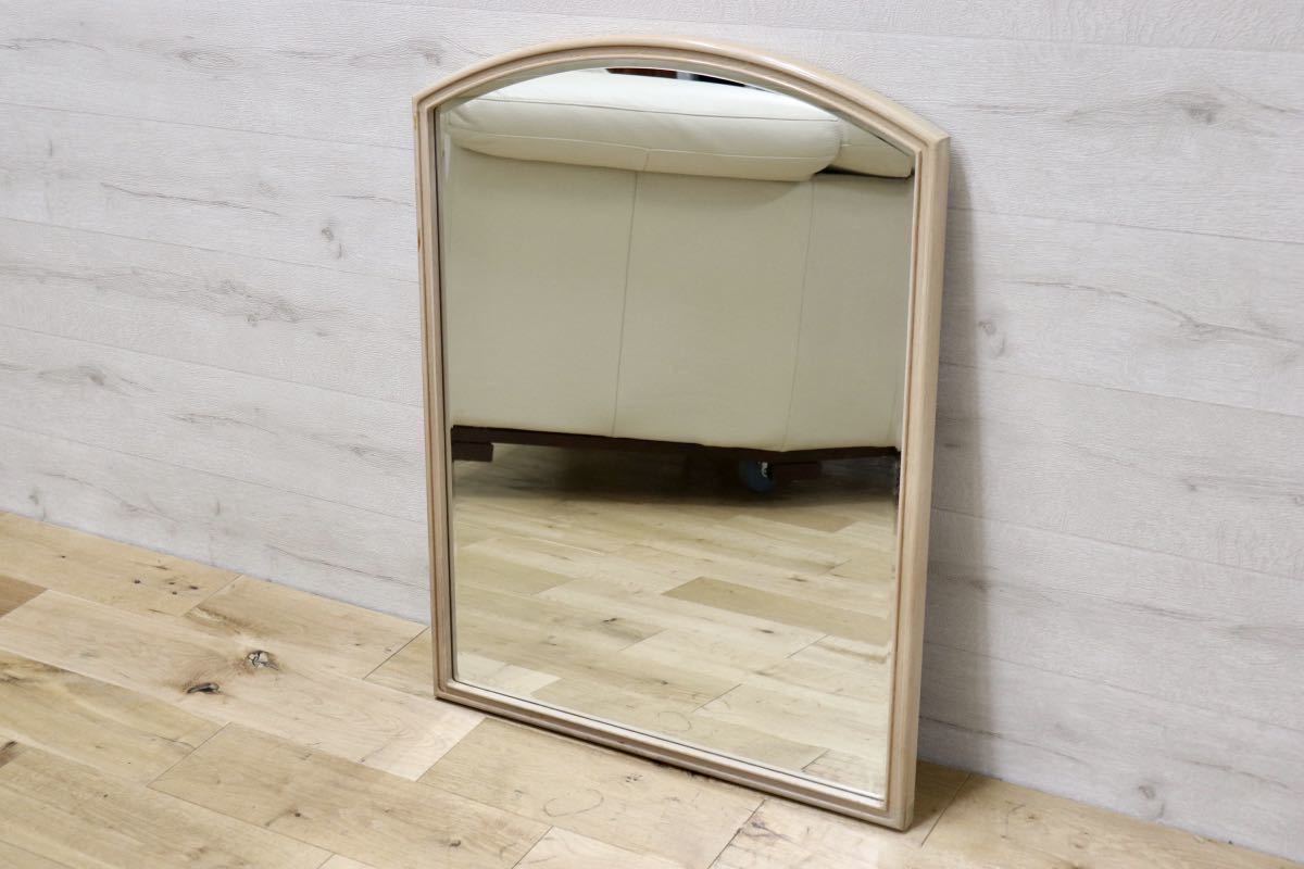 GMET380A○壁掛けミラー ウォールミラー 鏡 姿見 シンプルモダン 木製フレーム 大型ミラー オーク材 US クラシック 検)ドレクセル DREXEL