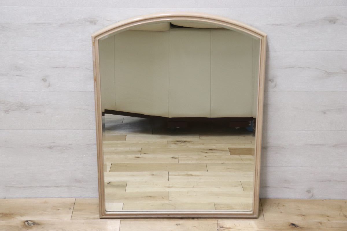 GMET380A○壁掛けミラー ウォールミラー 鏡 姿見 シンプルモダン 木製フレーム 大型ミラー オーク材 US クラシック 検)ドレクセル DREXEL