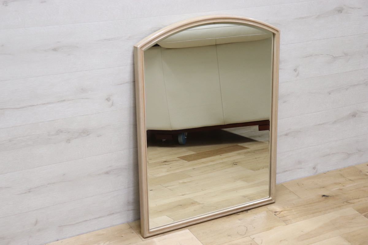 GMET380B○壁掛けミラー ウォールミラー 鏡 姿見 シンプルモダン 木製フレーム 大型ミラー オーク材 US クラシック 検)ドレクセル DREXEL