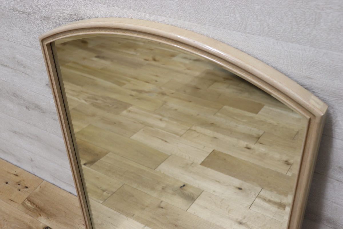 GMET380B○壁掛けミラー ウォールミラー 鏡 姿見 シンプルモダン 木製フレーム 大型ミラー オーク材 US クラシック 検)ドレクセル DREXEL