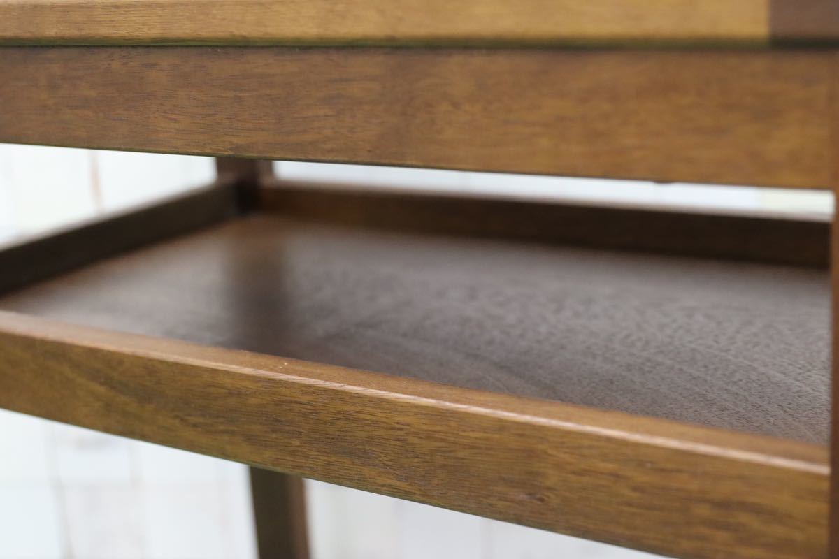 GMFT46○MORITA / モリタインテリア 木製 ワゴン サイドテーブル カントリー ラック 国産家具 アンティーク調