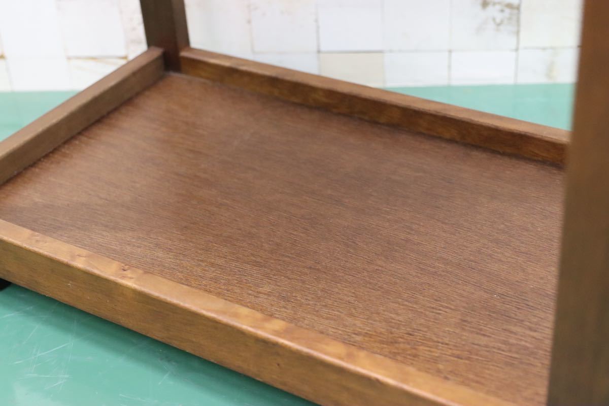 GMFT46○MORITA / モリタインテリア 木製 ワゴン サイドテーブル カントリー ラック 国産家具 アンティーク調