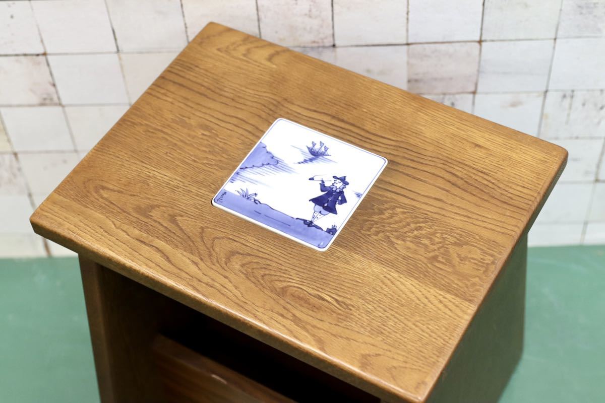 GMFT46○MORITA / モリタインテリア サイドテーブル 花台 飾り台 コンソール テーブル 木製 カントリー ラック