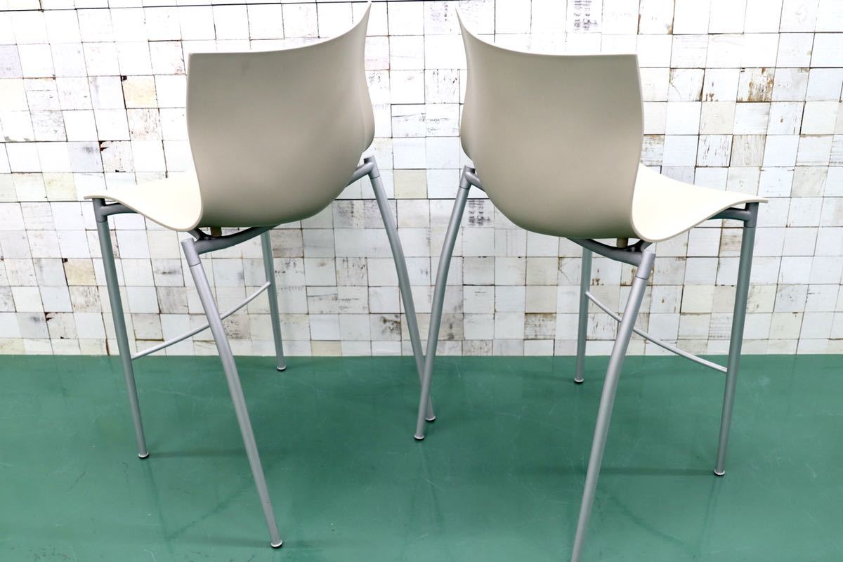 GMFT42○driade / ドリアデALEPH カメレオンハイチェア カウンターチェア 椅子 2脚セット デザイナーズ 家具 展示品