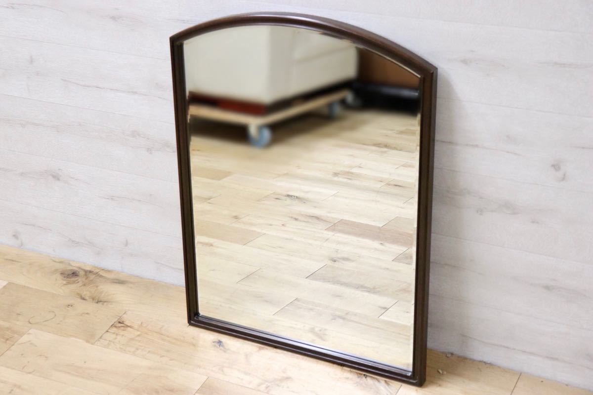 GMET380D○壁掛けミラー ウォールミラー 鏡 姿見 シンプルモダン 木製フレーム 大型ミラー オーク材 US クラシック 検)ドレクセル DREXEL