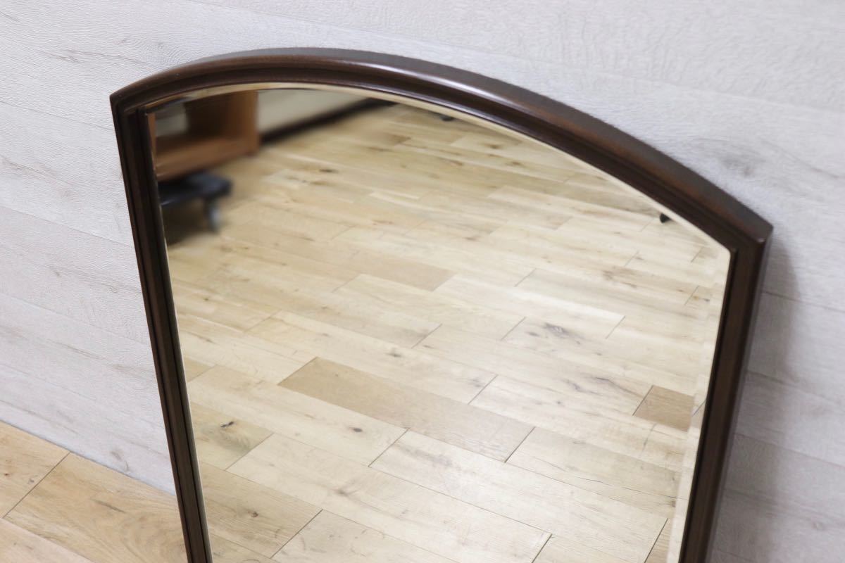 GMET380D○壁掛けミラー ウォールミラー 鏡 姿見 シンプルモダン 木製フレーム 大型ミラー オーク材 US クラシック 検)ドレクセル DREXEL