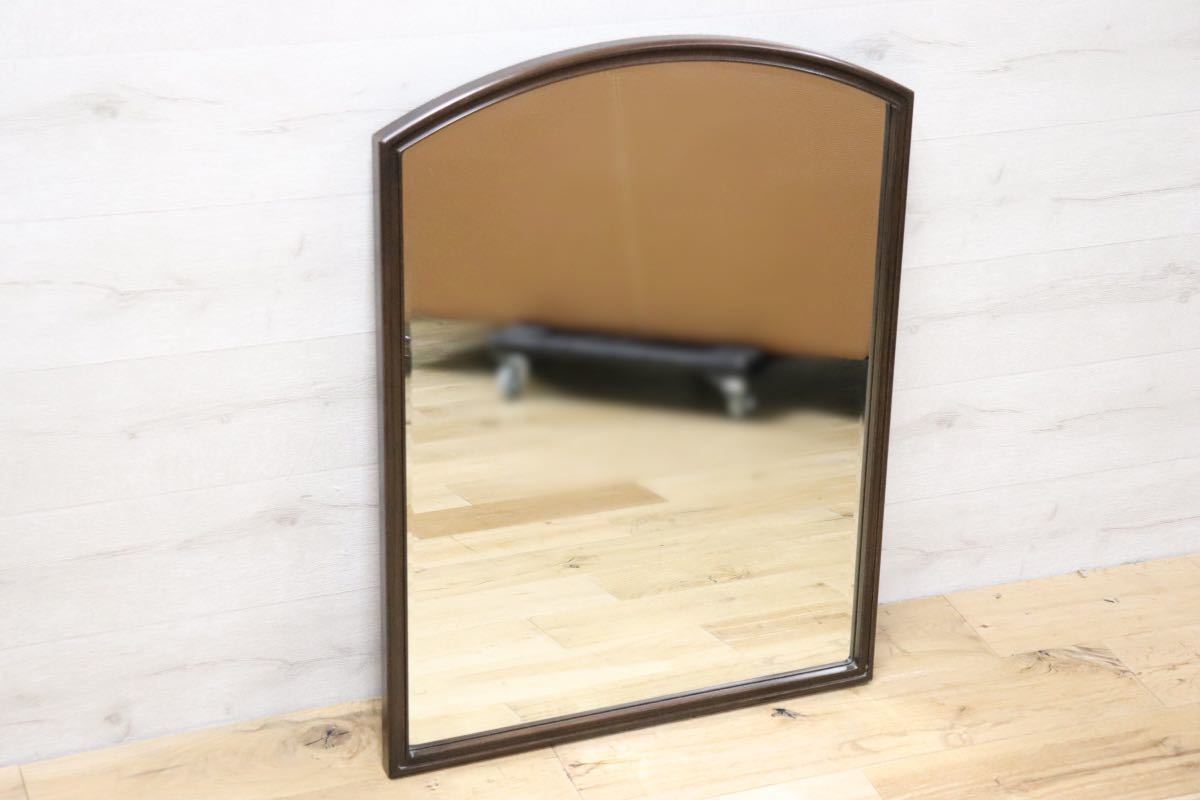 GMET380D○壁掛けミラー ウォールミラー 鏡 姿見 シンプルモダン 木製フレーム 大型ミラー オーク材 US クラシック 検)ドレクセル DREXEL