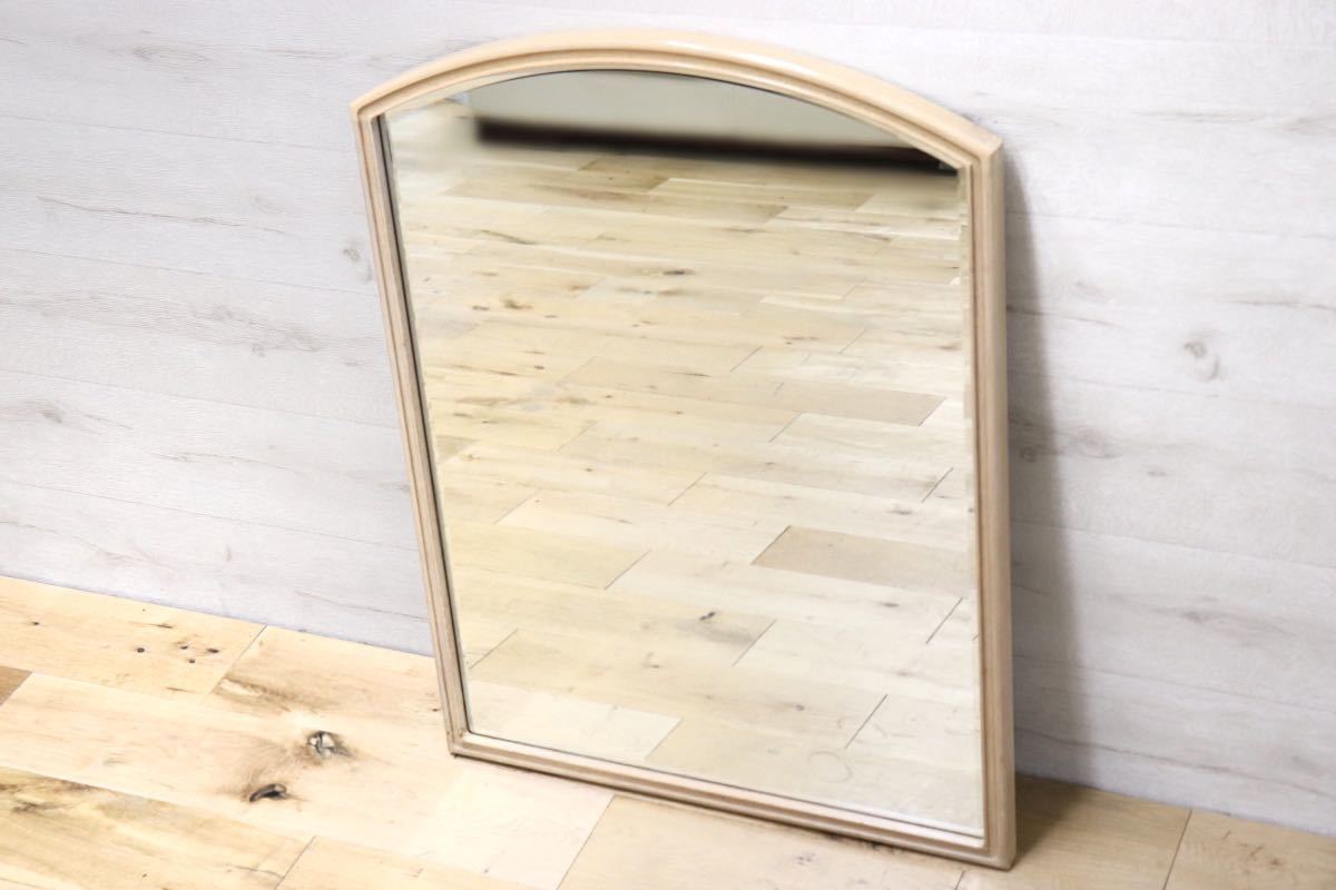 GMET380E○壁掛けミラー ウォールミラー 鏡 姿見 シンプルモダン 木製フレーム 大型ミラー オーク材 US クラシック 検)ドレクセル DREXEL