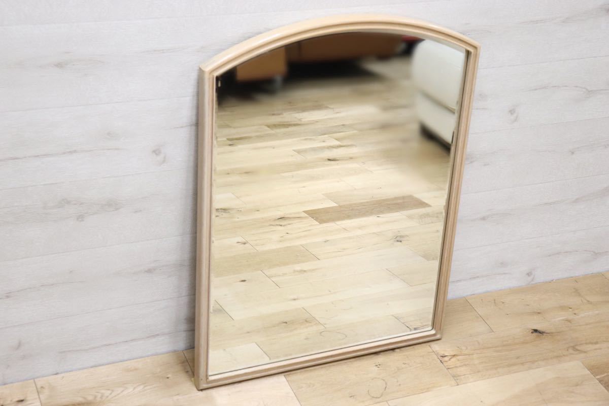 GMET380E○壁掛けミラー ウォールミラー 鏡 姿見 シンプルモダン 木製フレーム 大型ミラー オーク材 US クラシック 検)ドレクセル DREXEL