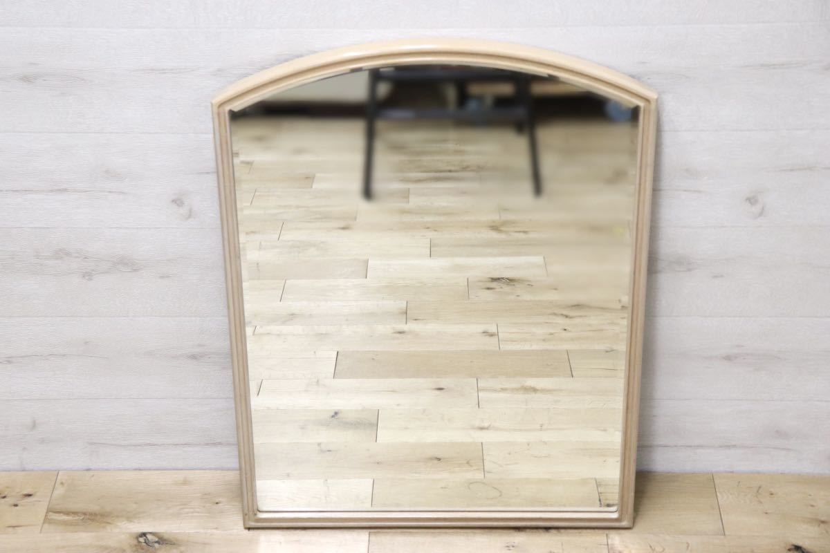 GMET380E○壁掛けミラー ウォールミラー 鏡 姿見 シンプルモダン 木製フレーム 大型ミラー オーク材 US クラシック 検)ドレクセル DREXEL