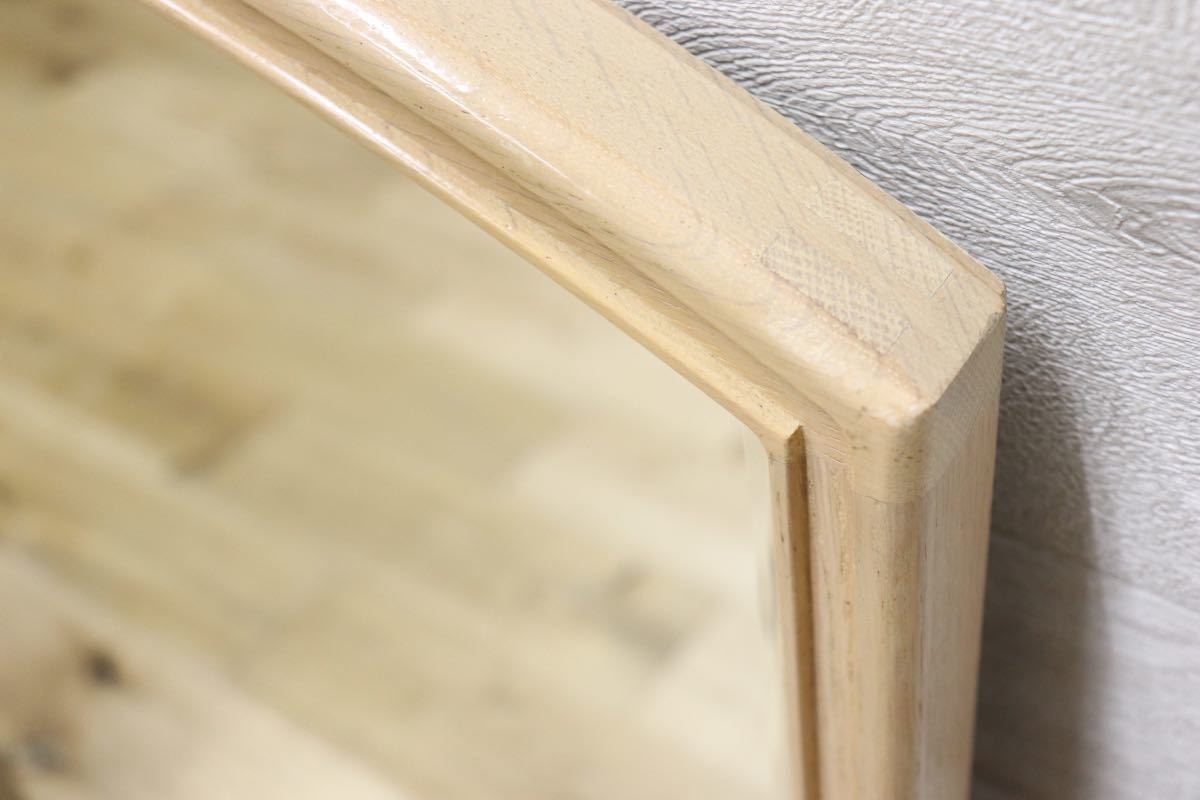 GMET380F○壁掛けミラー ウォールミラー 鏡 姿見 シンプルモダン 木製フレーム 大型ミラー オーク材 US クラシック 検)ドレクセル DREXEL