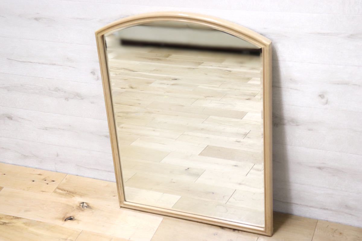 GMET380F○壁掛けミラー ウォールミラー 鏡 姿見 シンプルモダン 木製フレーム 大型ミラー オーク材 US クラシック 検)ドレクセル DREXEL