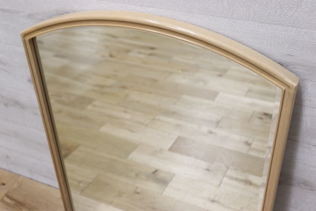 GMET380F○壁掛けミラー ウォールミラー 鏡 姿見 シンプルモダン 木製フレーム 大型ミラー オーク材 US クラシック 検)ドレクセル DREXEL